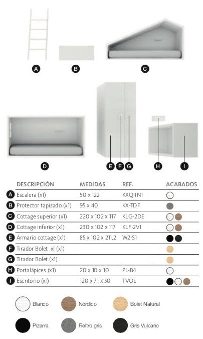 Cama juvenil Blanca 30
