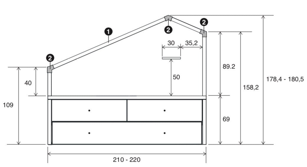 Cama Compacta | Cottage