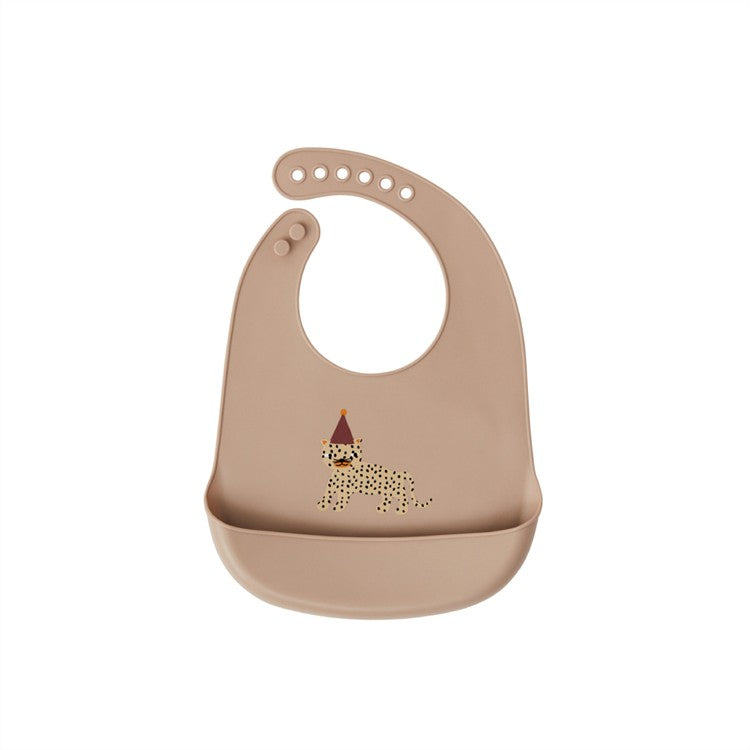 Babero | Silicona Leopard Rose 2u.