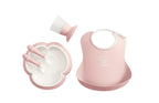 Vajilla Con Babero Rosa Pastel