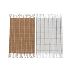 Paños de cocina Gobi pack de 2- Camel/Blanco roto