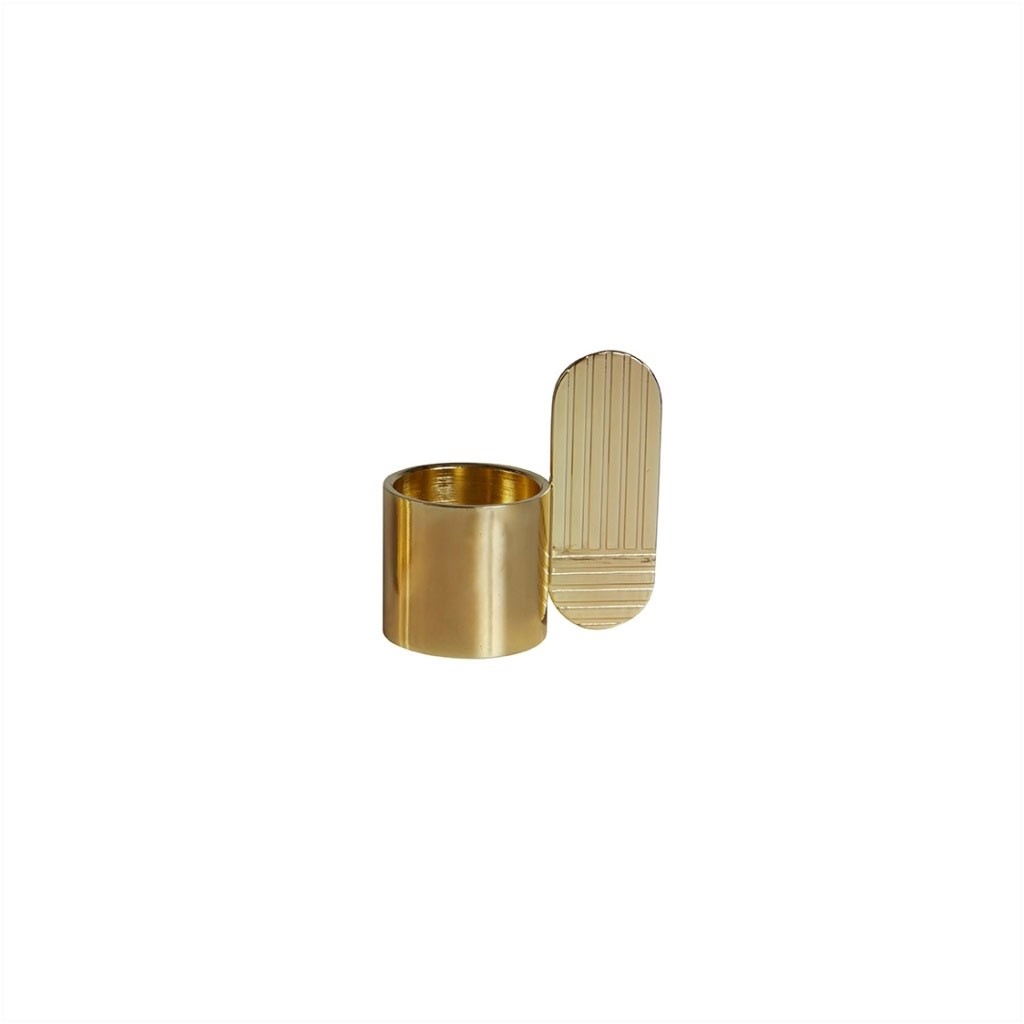 Portavela Art Hexagon Brass