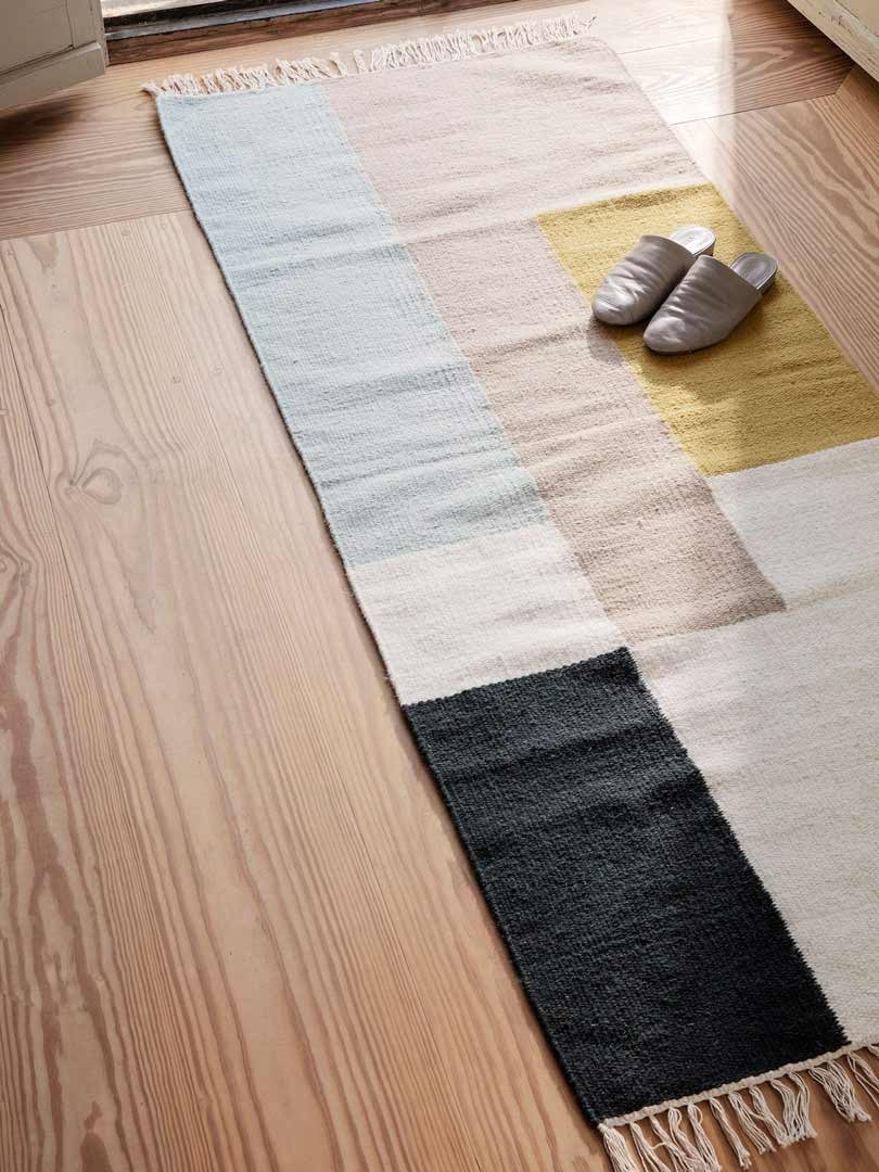 Alfombra | Kelim Cuadrados - 180x70 - Multi