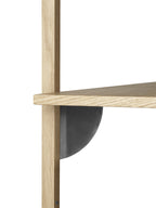 Estantería | Sector T/n Oak - Black Brass