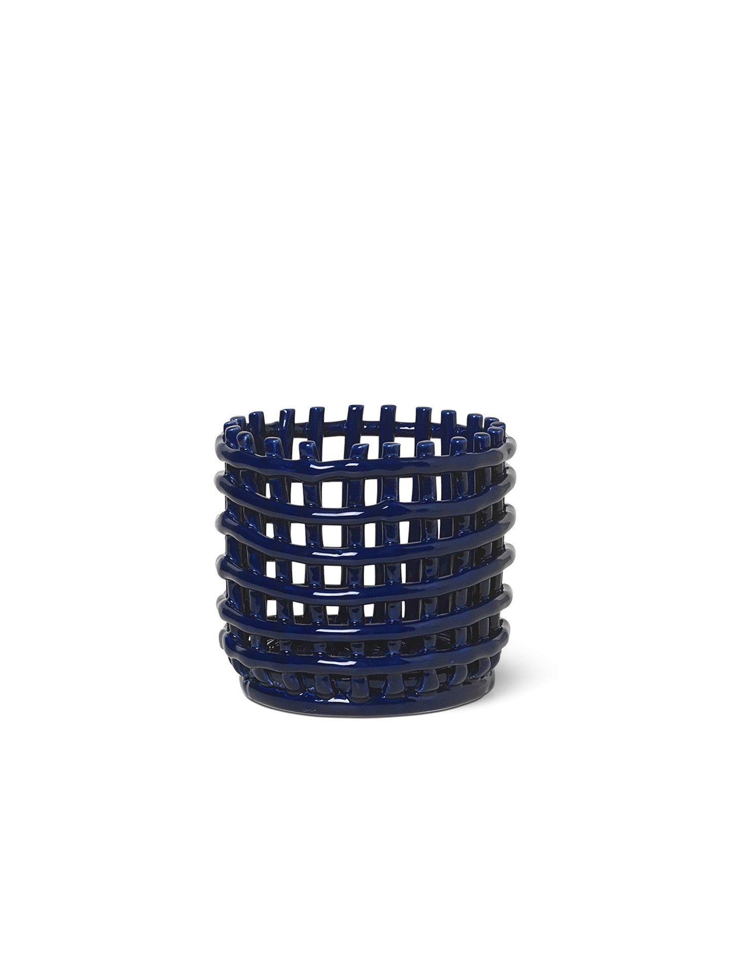 Cesta Ceramic Pequeño Azul