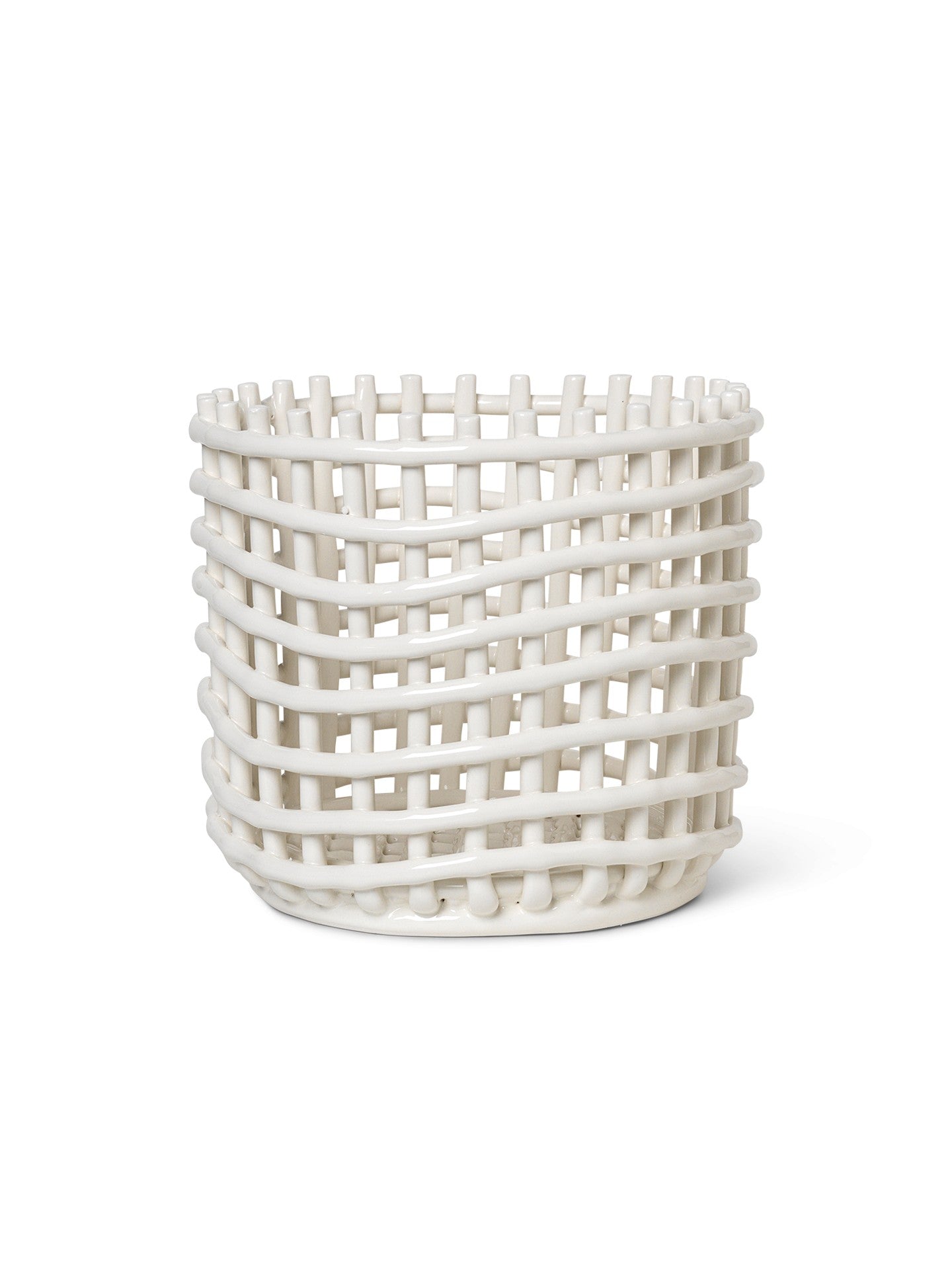 Cesta Ceramic Grande Blanco