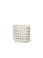 Cesta Ceramic Pequeño Blanco