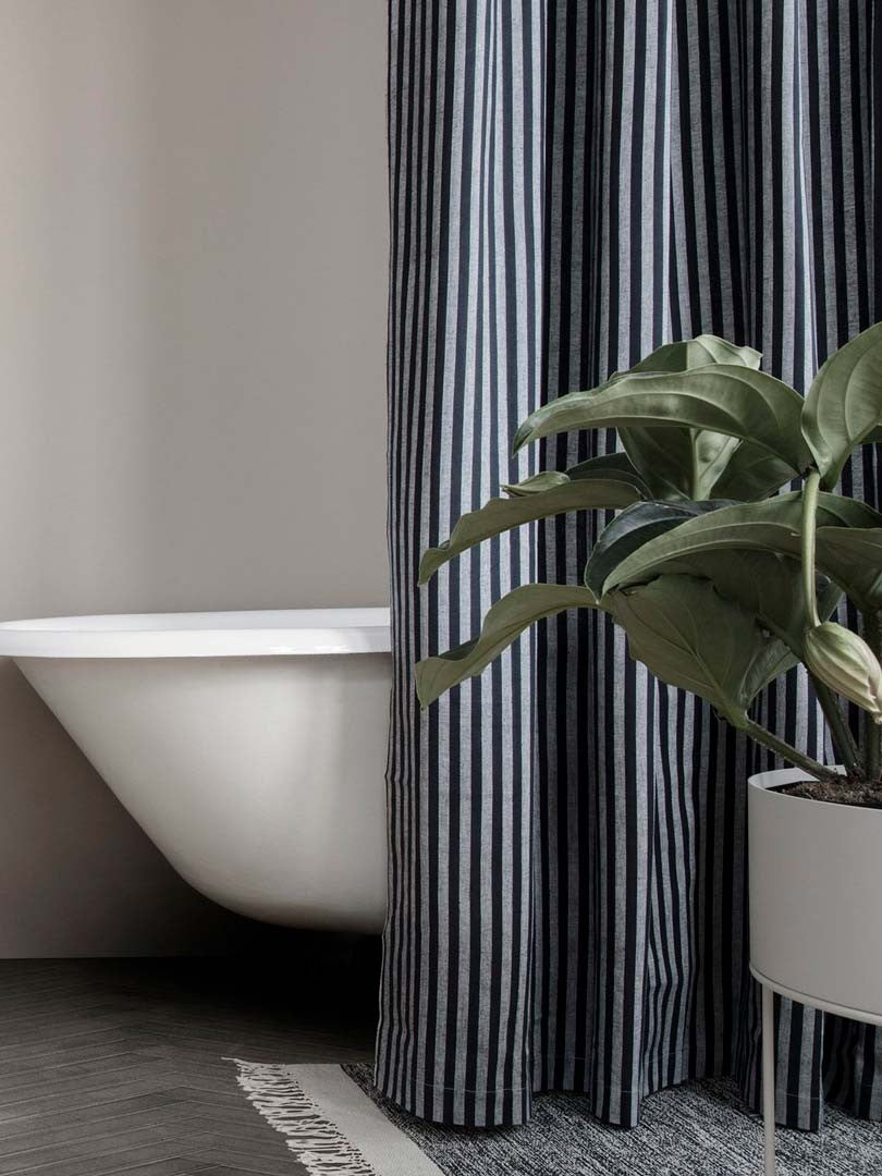 Cortina de ducha CHAMBRAY Rayado