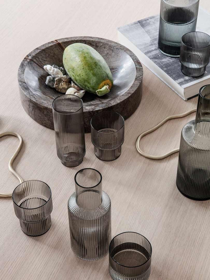 Set Jarra Ripple S Gris Ahumado