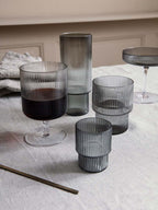 2u Ripple Smoked Grey Wine Glass