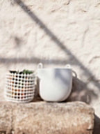 Maceta Speckle L Blanco