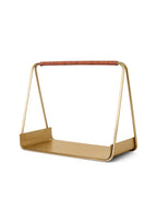 Brass-plated firewood basket