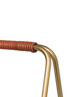 Brass-plated firewood basket