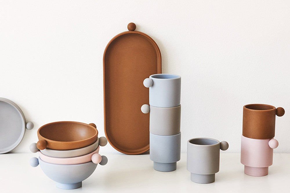 2u Vaso Tiny Inka Caramelo / Rosa