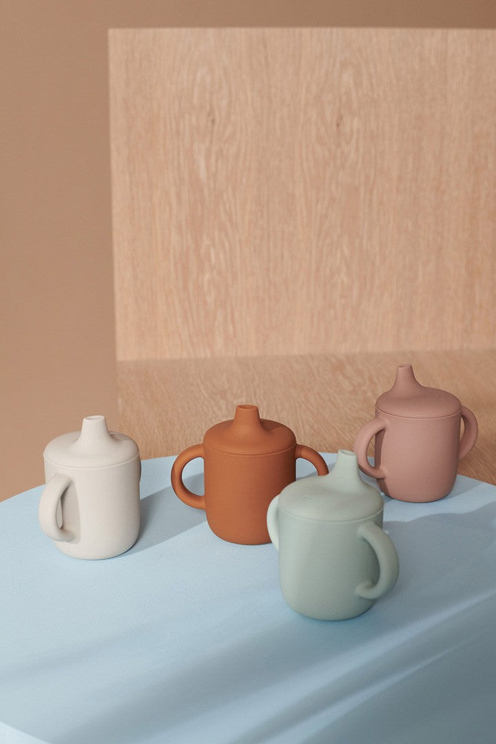 Taza Neil para sorber Mustard / Sea blue