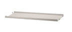 Estante metálico bajo 58x20 cm Galvanizado
