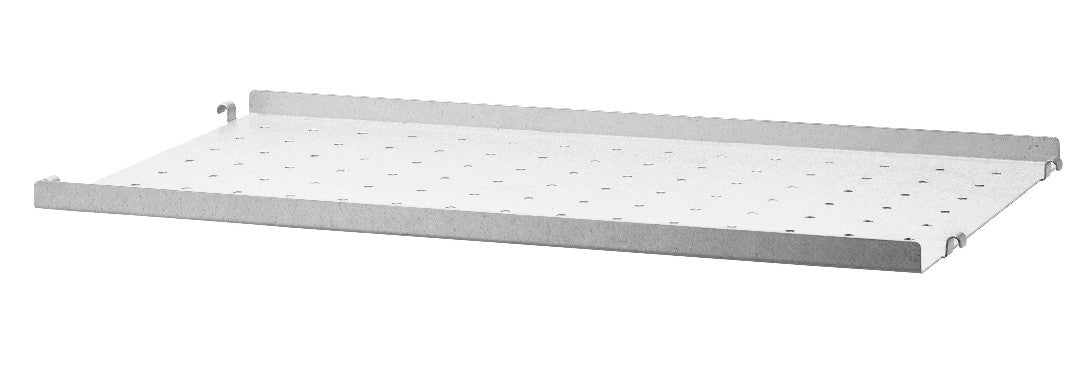 Estante metálico bajo 58x30 cm Galvanizado