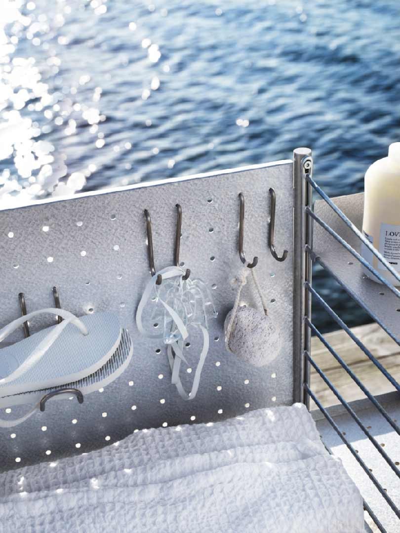 Panel trasero 58x36 cm Galvanizado