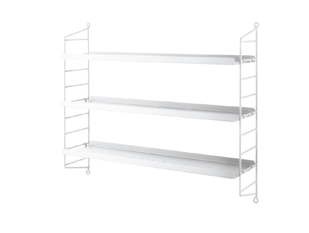 Estanteria Metálica Borde Bajo Blanco| Pocket