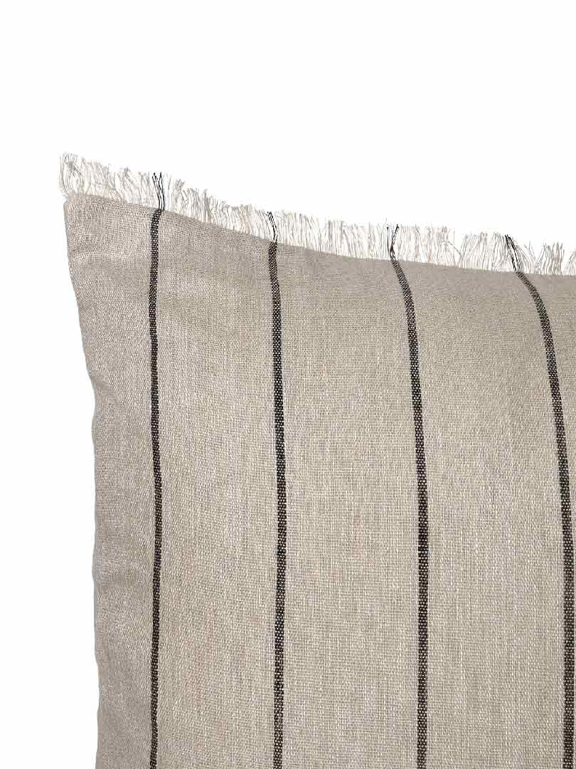 Cojín Calm Camel Negro 80 x 80