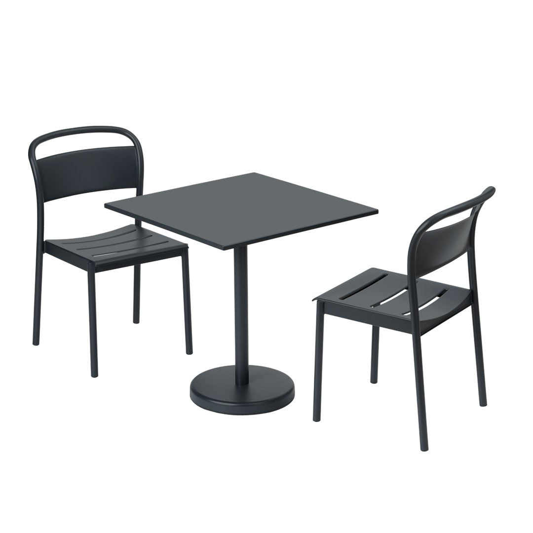 Mesa Café Linear Steel