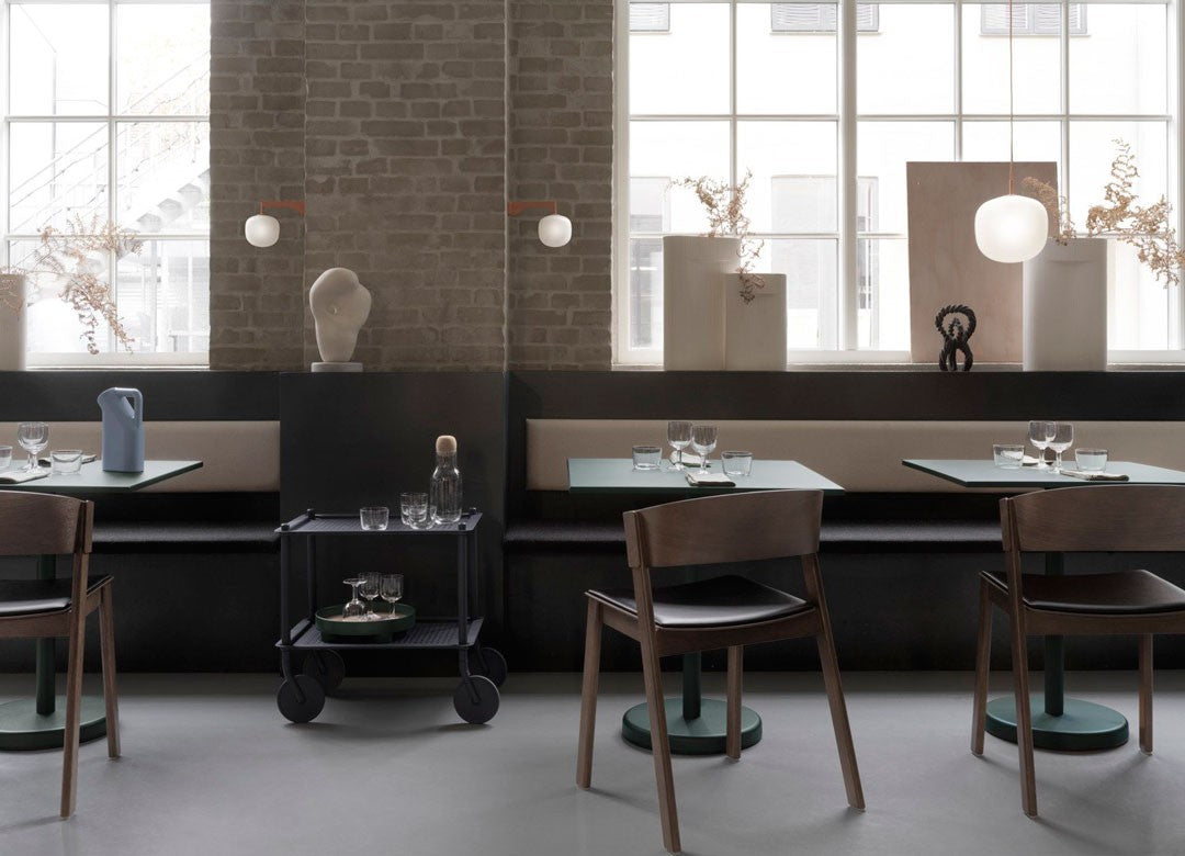 Mesa Café Linear Steel