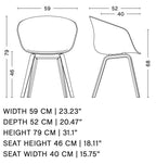 Silla AAC 23 Tapizada