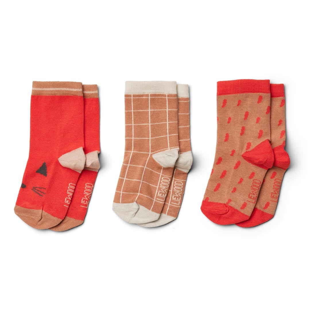 Pack 3 Calcetines | Silas Apple Red