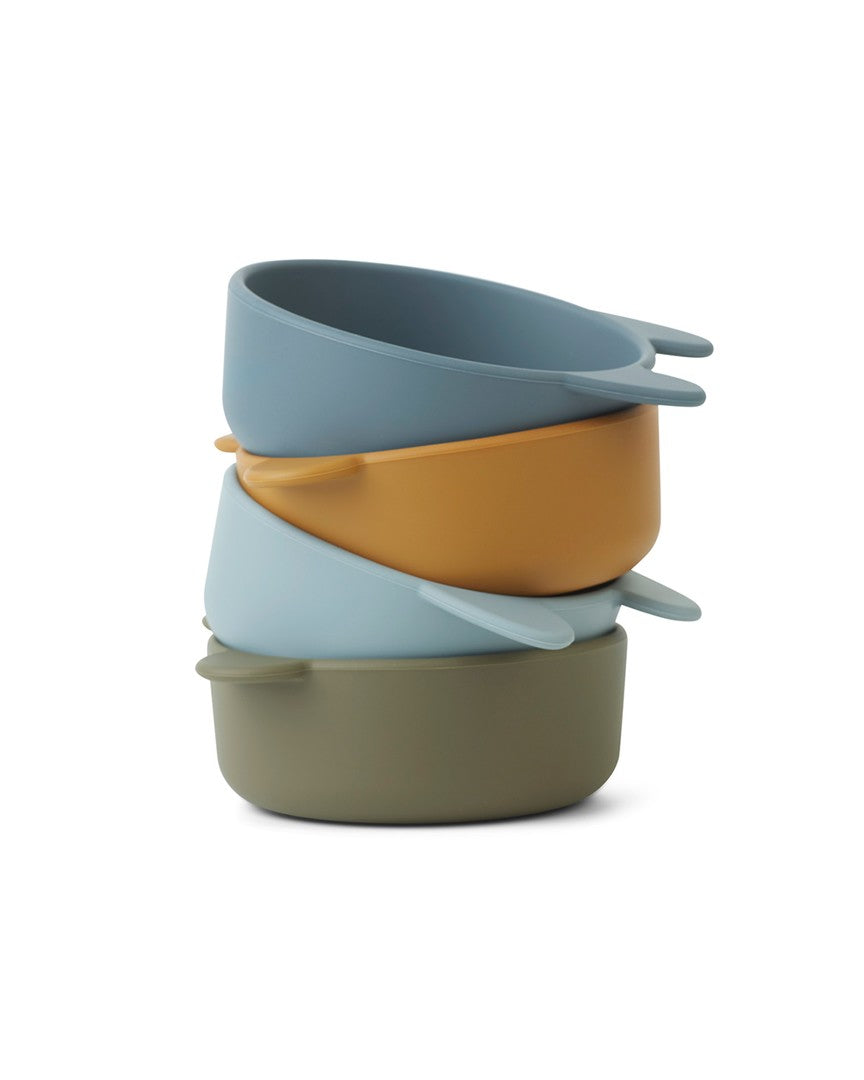 Pack 4 | Bowls Iggy Golden Caramel Blue