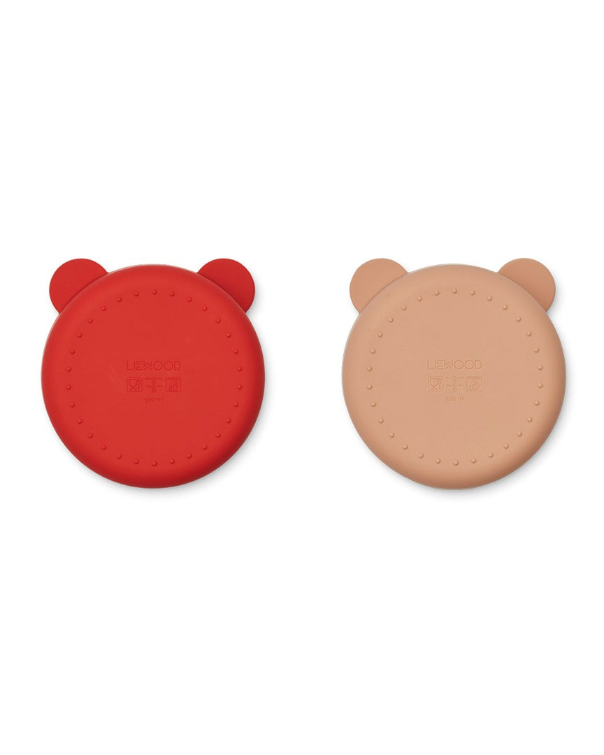 Set 2 | Bowls Divisor Connie Apple Red/Tuscany Rose