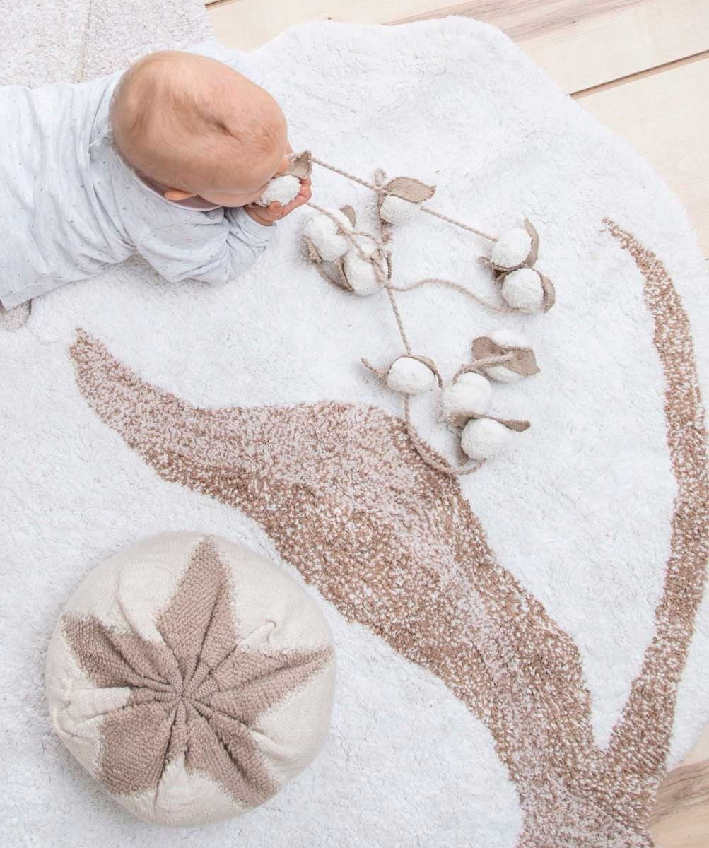 Washable Rug | Cotton Flower
