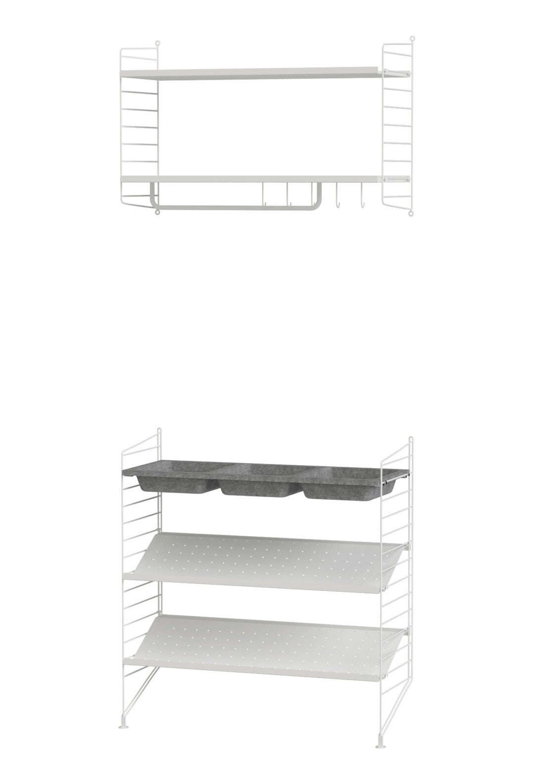 Estantería Pasillo 220x80x30 Blanco