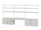 Estantería-Escritorio 240x150x30 Blanco