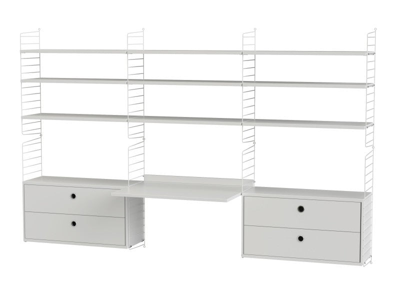 Estantería-Escritorio 240x150x30 Blanco