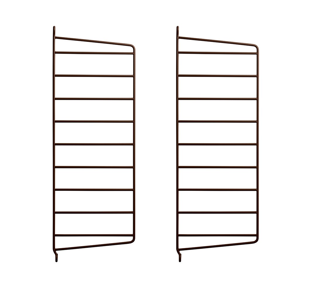 Pack de 2 panneaux muraux 50x20 cm marron