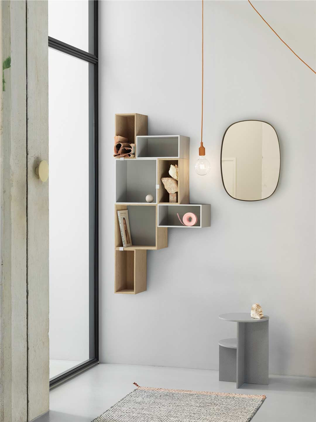 Estante | Mini Stacked  Pequeño Gris Claro
