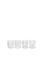 Vasos altos Ripple – Set de 2 – Rosa rubor