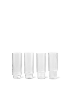 Vasos para combinados Ripple – Set de 4 – Rosa rubor
