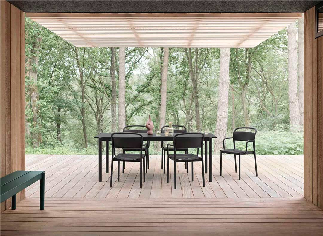 Silla Brazos Linear Steel
