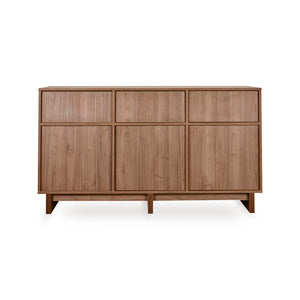 Cómoda Kyo XL de 3 cajones y 3 puertas – Nogal