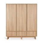 Armario Kyo XL de 3 puertas – Fresno miel