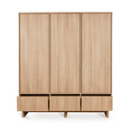 Armario Kyo XL de 3 puertas – Fresno miel