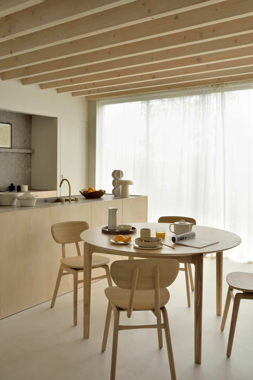 Mesa Comedor Redonda Extensible Bok
