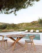 Mesas exterior Circle Teca
