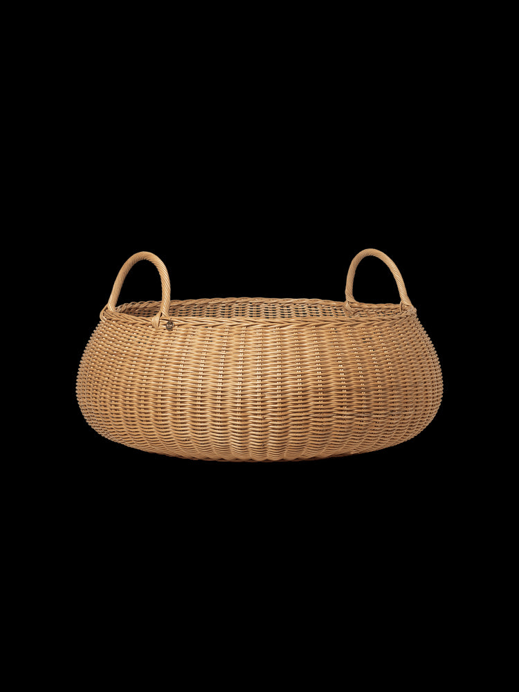 Cesta trenzada baja