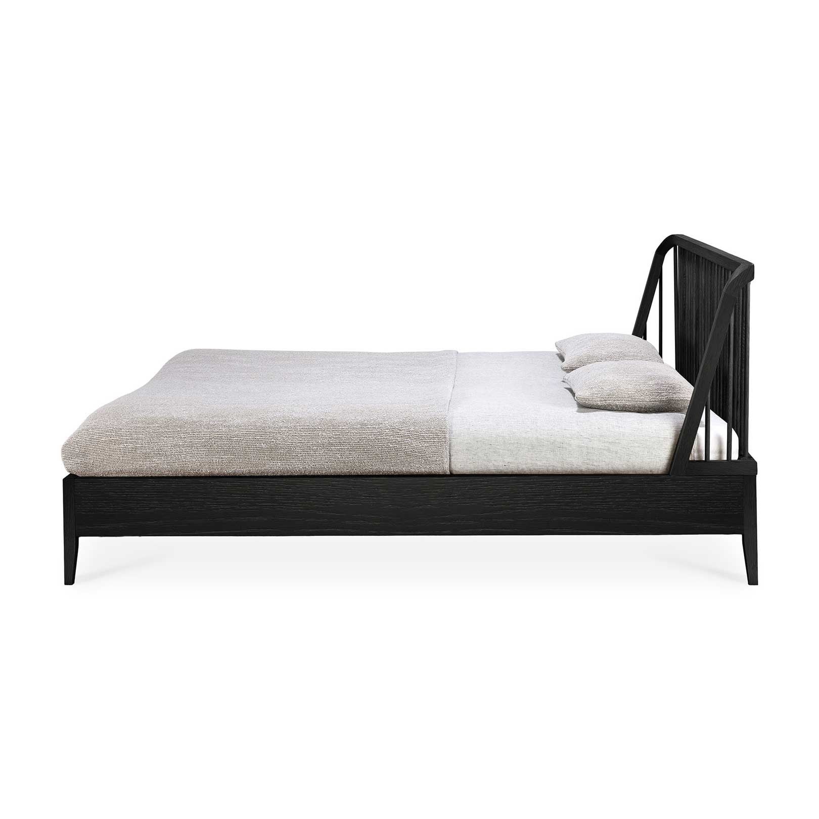 Cama Spindle Roble Negro 160
