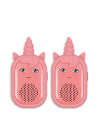 Walkie-talkie de unicornio con purpurina