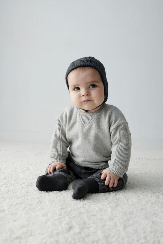 Jersey de punto bebé gris claro ADEL140