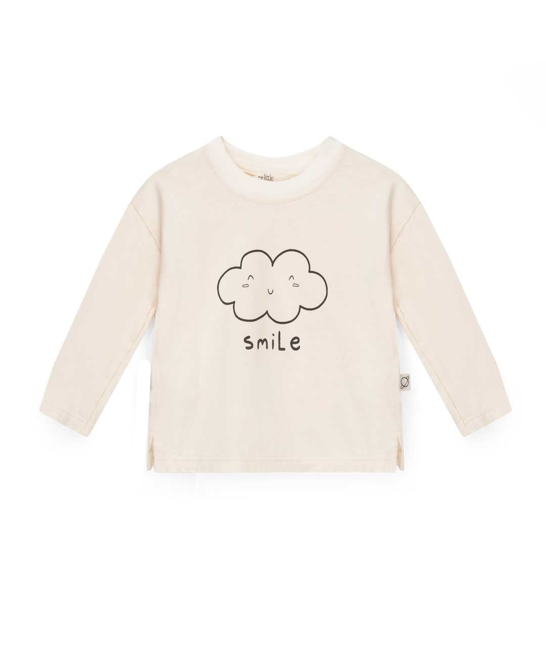 Camiseta de bebé marfil