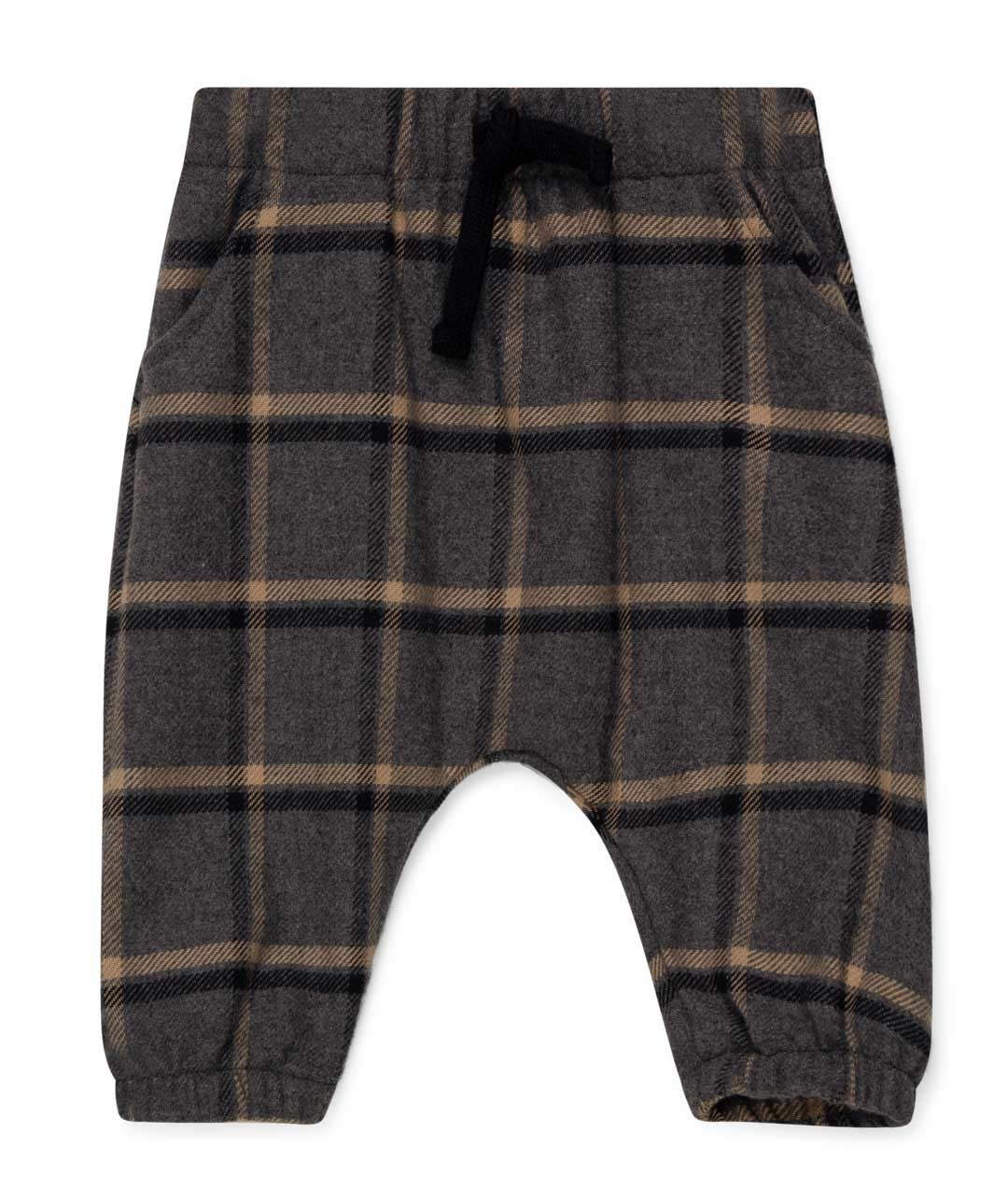 Pantalones franela cuadros bebé ROMAN191